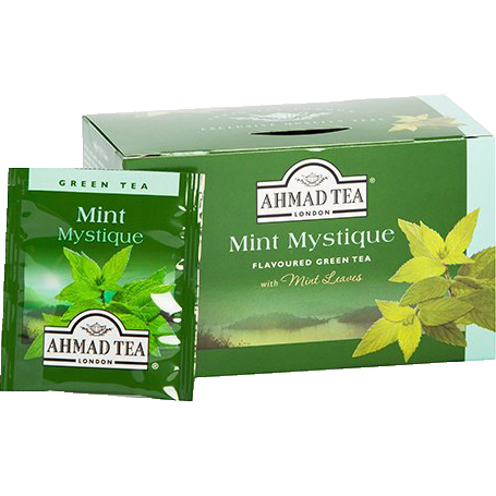 Trà Ahmad vị Bạc hà (Mint Mystique) (Hộp giấy 40gram - 20 túi lọc có bao thiếc)