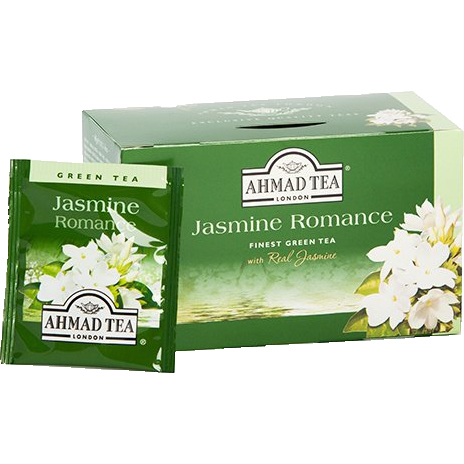 Trà Ahmad vị Nhài (Jasmine Romance) (Hộp giấy 40gram - 20 túi lọc có bao thiếc)