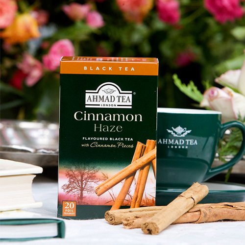 Trà Ahmad vị quế (Cinnamon Haze) (Hộp giấy 40gram - 20 túi lọc có bao thiếc)