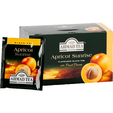 Trà Ahmad vị Mơ (Apricot Sunrise) (Hộp giấy 40gram - 20 túi lọc có bao thiếc)