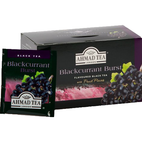 Trà Ahmad vị Nho đen (Blackcurrant Burst) (Hộp giấy 40gram - 20 túi lọc có bao thiếc)