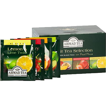 Bộ sưu tập 4 loại trà Hoa quả Ahmad (Fruit Tea Selection) (Hộp giấy 40gram - 20 túi lọc có bao thiếc)