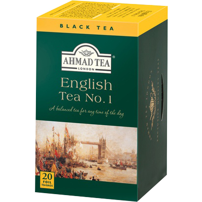 Trà Ahmad vị trà Anh số 1 (English Tea No.1) (Hộp giấy 40gram - 20 túi lọc có bao thiếc)