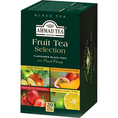 Bộ sưu tập 4 loại trà Hoa quả Ahmad (Fruit Tea Selection) (Hộp giấy 40gram - 20 túi lọc có bao thiếc)