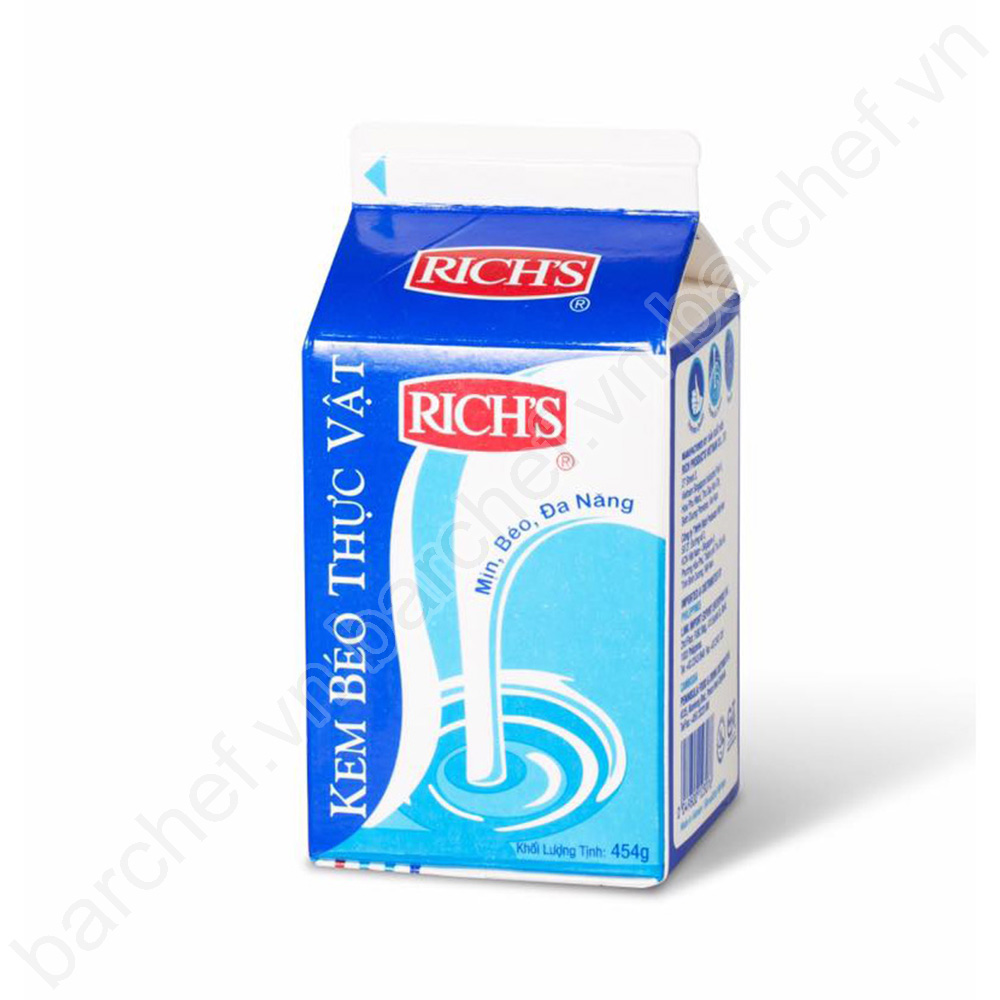 Kem béo thực vật Rich's Non Dairy creamer (Rich's lùn) - hộp 454g