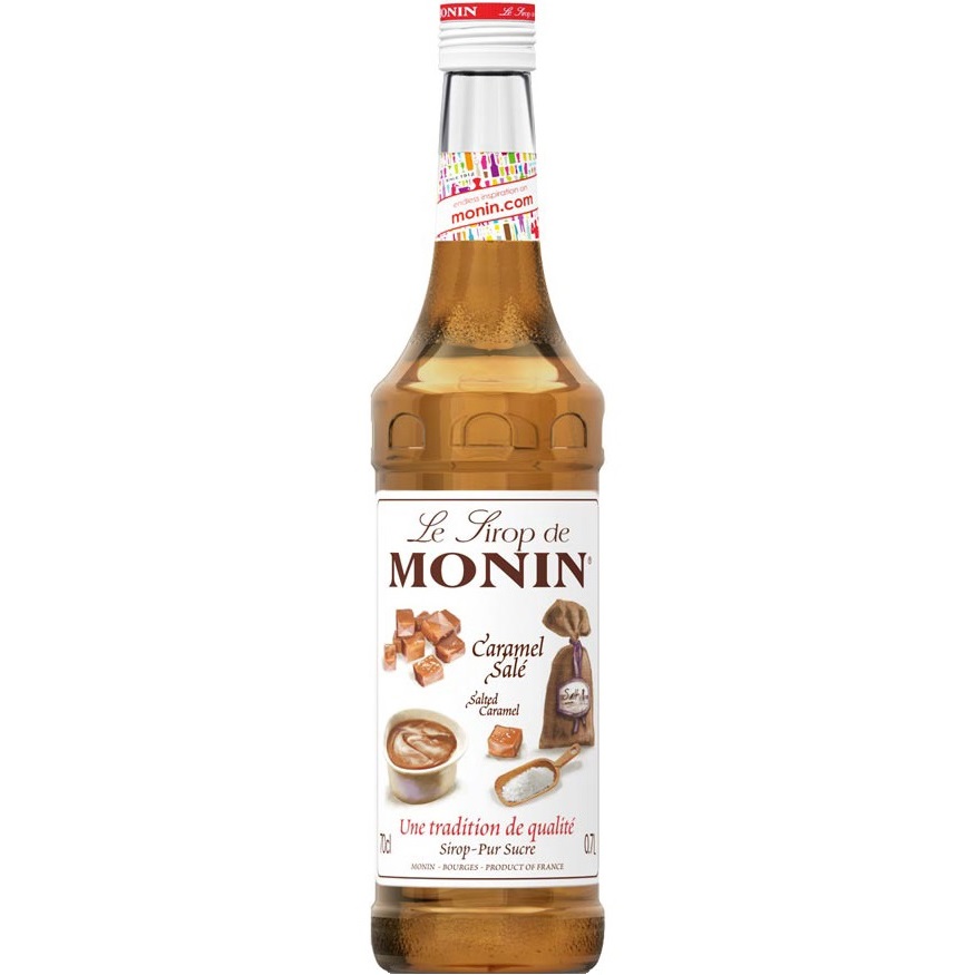 Siro Caramen mặn Monin (Salted caramel syrup) - chai 700ml