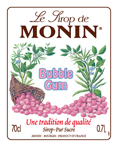 Siro Kẹo cao su Monin (Bubble gum syrup) - chai 700ml