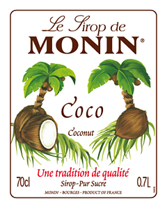 Siro Dừa Monin (Coconut syrup) - chai 700ml