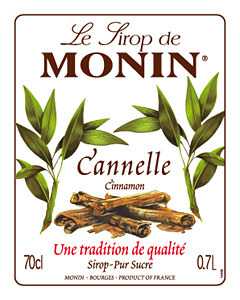 Siro Quế Monin (Cinnamon syrup) - chai 700ml