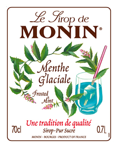 Siro Bạc hà trắng Monin (Frosted Mint syrup) - chai 700ml