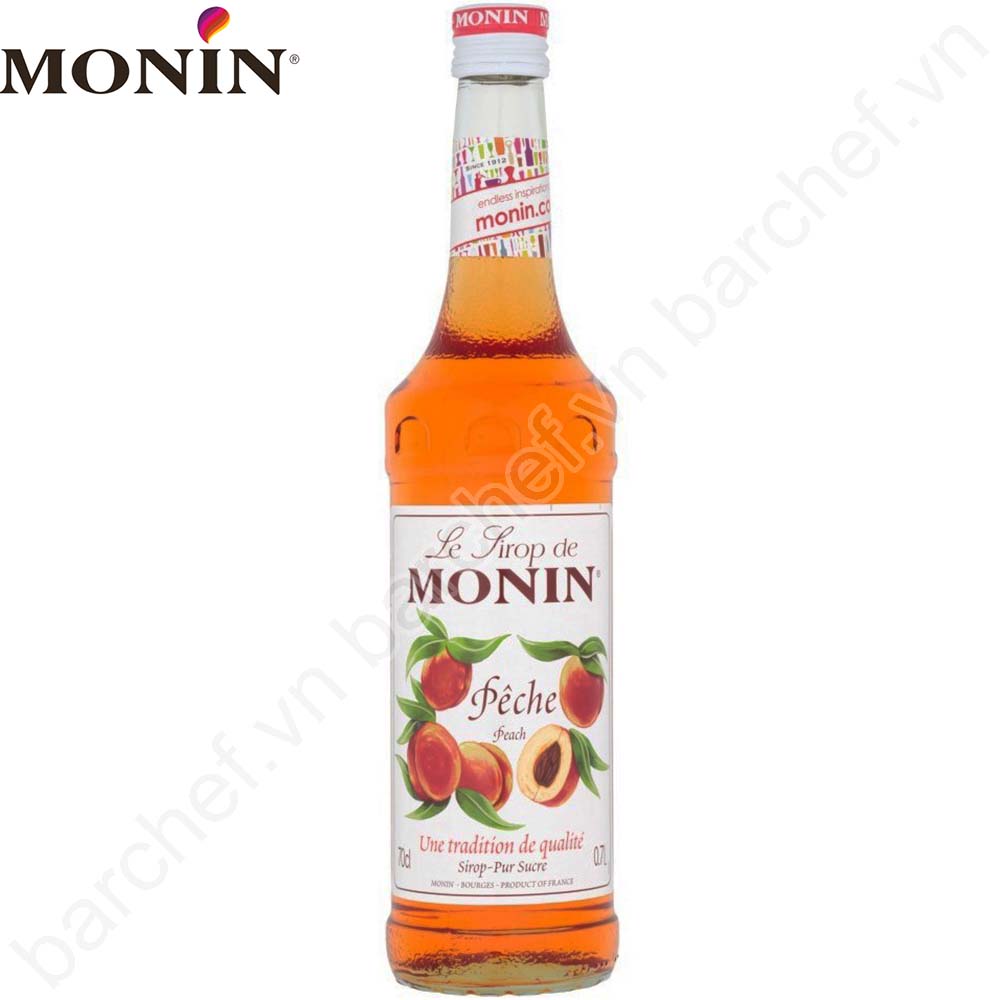 Siro Đào Monin (Peach syrup) - chai 700ml