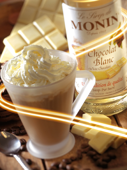 Siro Sô-cô-la trắng Monin (White Chocolate syrup) - chai 700ml