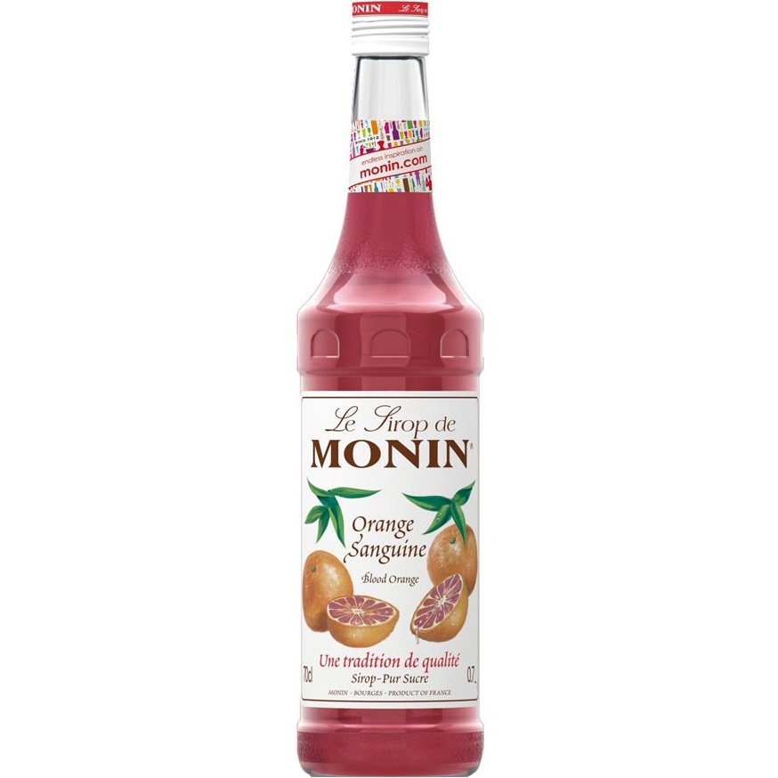 Siro Cam đỏ Monin (Blood Orange syrup) - chai 700ml