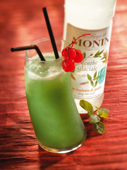 Siro Bạc hà trắng Monin (Frosted Mint syrup) - chai 700ml