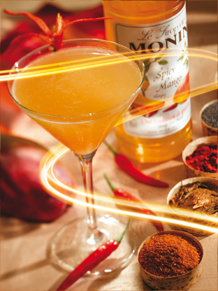 Siro Xoài cay Monin (Spicy Mango syrup) - chai 700ml