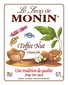 Siro Kẹo Toffee Monin (Toffee Nut syrup) - chai 700ml