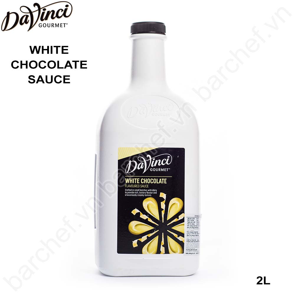 Sốt Sô-cô-la trắng Davinci Gourmet (White Chocolate sauce) - chai 2L