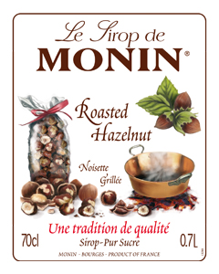 Siro Hạt dẻ nướng Monin (Roasted Hazelnut syrup) - chai 700ml