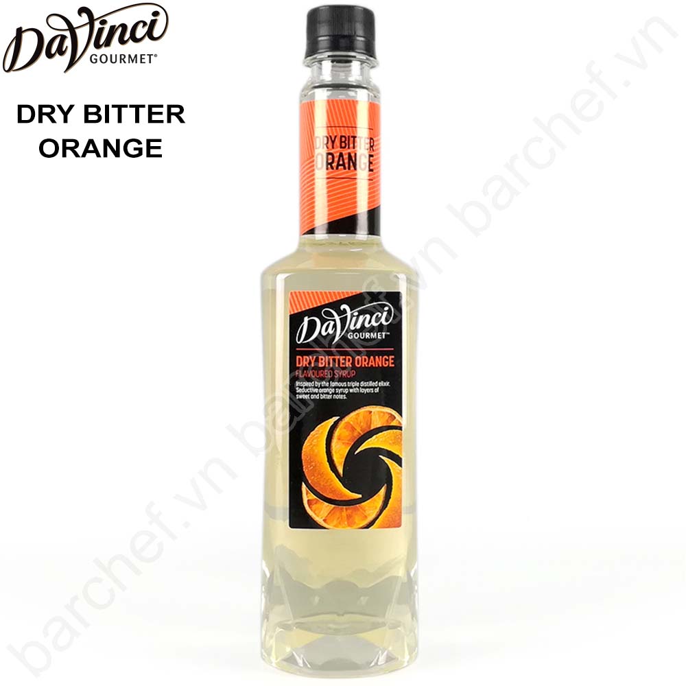 Siro Cam đắng Davinci Gourmet (DVG Dry Bitter Orange Mixologist Syrup) - chai 750ml