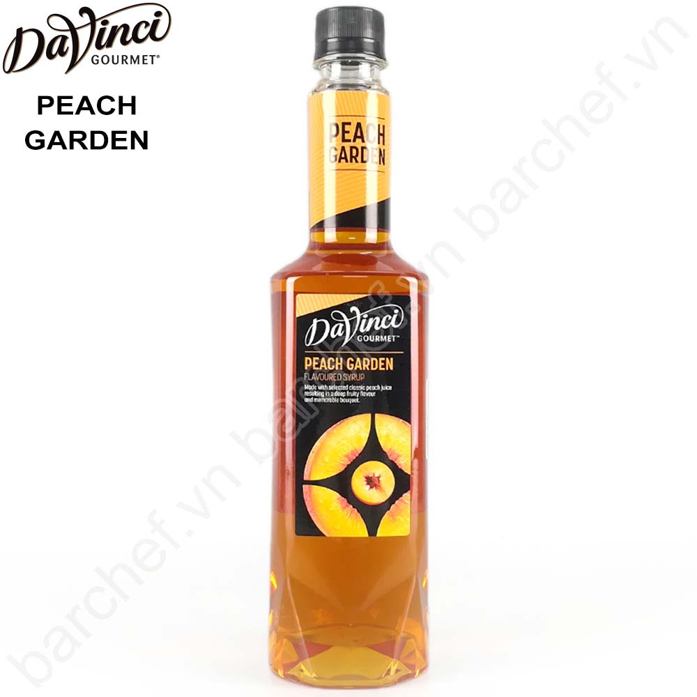 Siro Đào Davinci Gourmet (DVG Peach Garden Mixologist Syrup) - chai 750ml