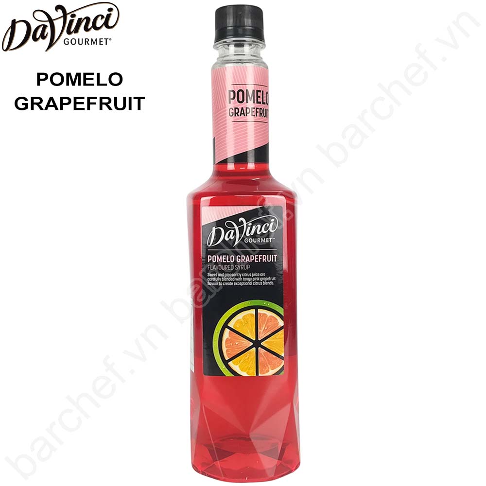 Siro Bưởi hồng Davinci Gourmet (DVG Pomelo Grapefruit Mixologist Syrup) - chai 750ml