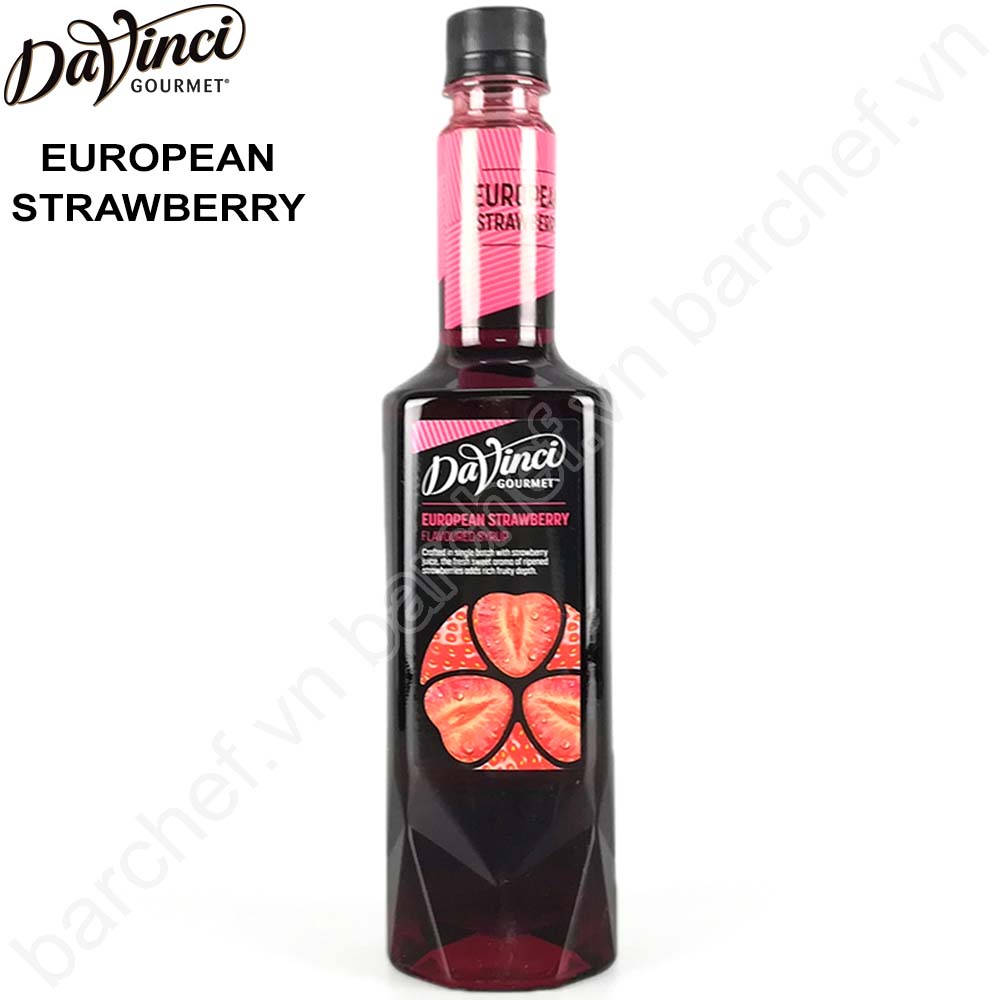 Siro Dâu tây Davinci Gourmet (DVG European Strawberry Mixologist Syrup) - chai 750ml