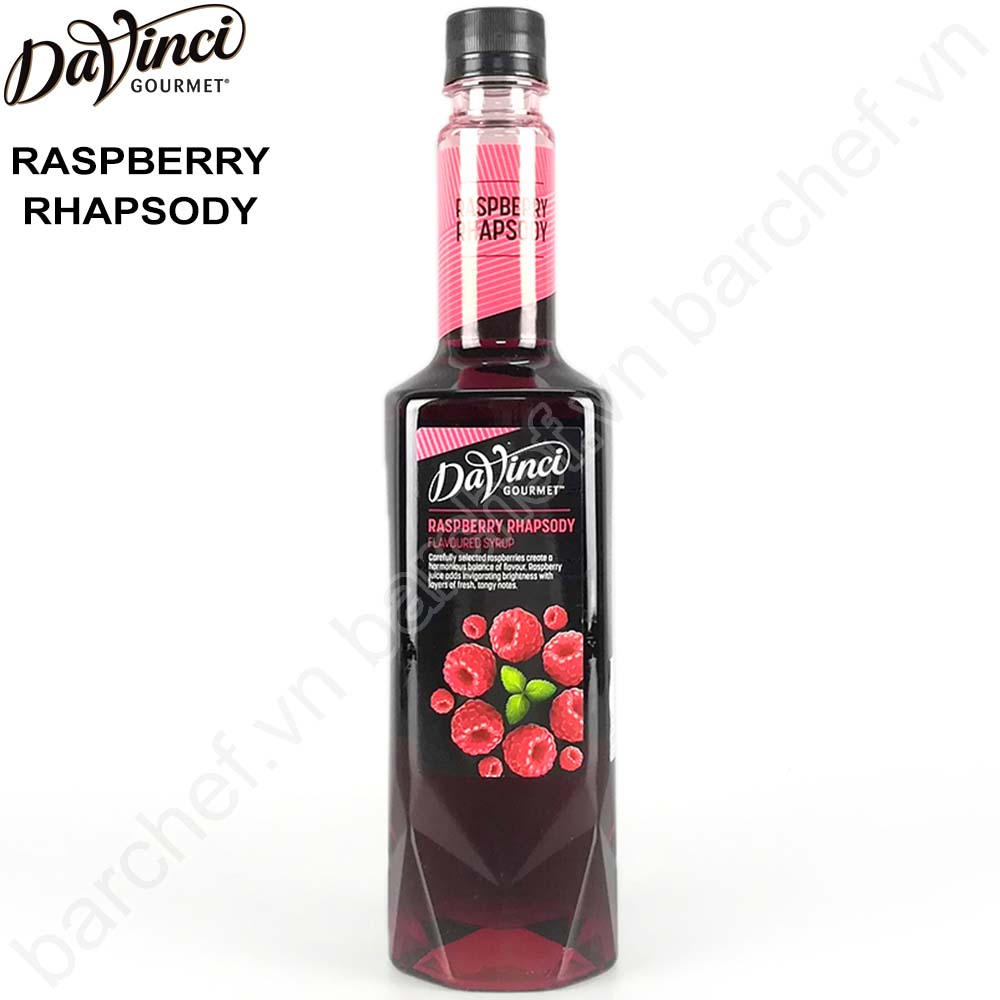 Siro Phúc bồn tử Davinci Gourmet (DVG Raspberry Rhapsody Mixologist Syrup) - chai 750ml