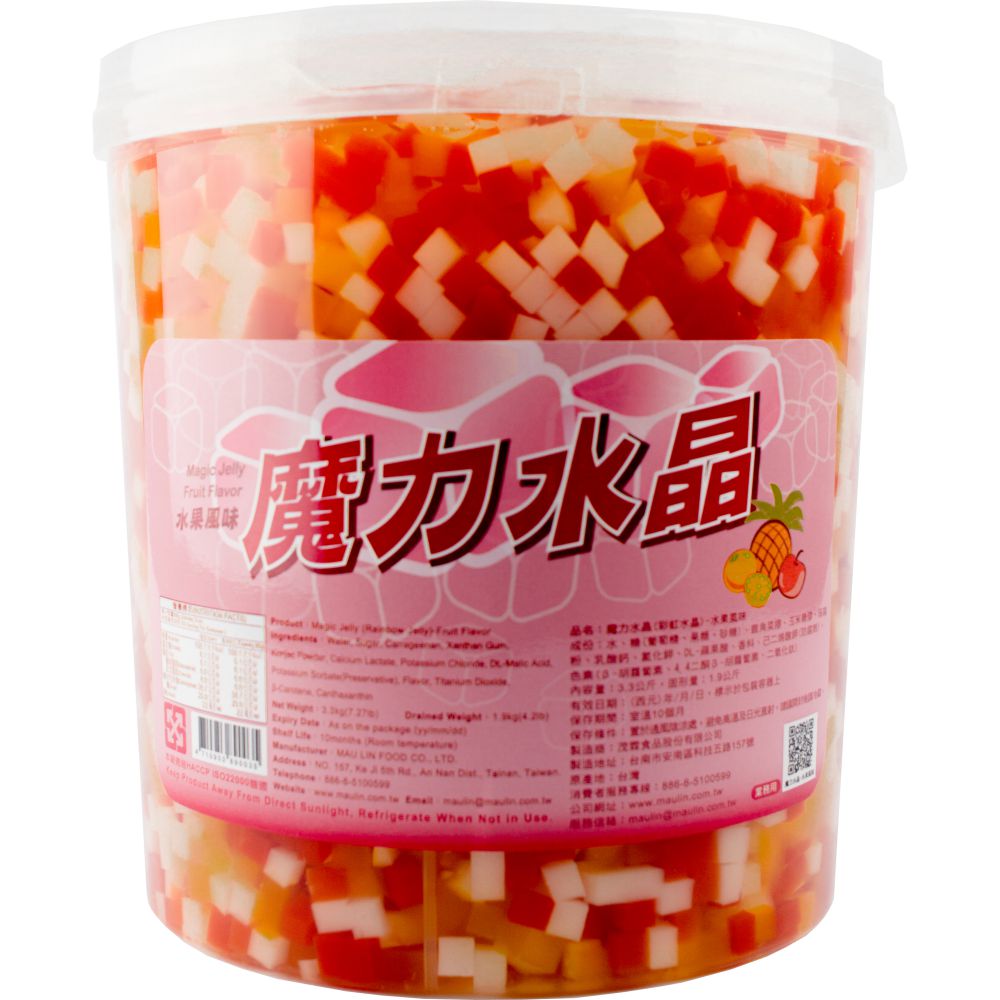 Thạch Jelly trái cây Mau Lin 3,3kg (Magic Jelly Fruit Flavour)