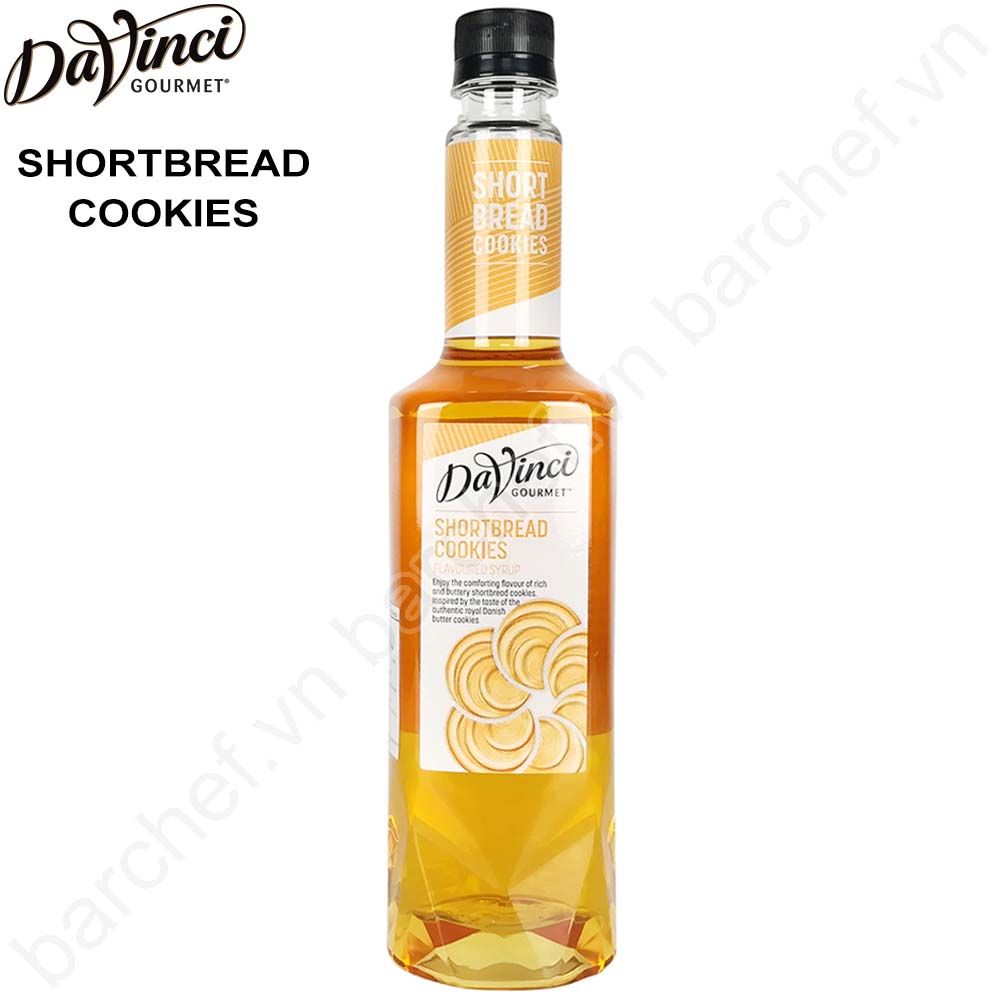 Siro Bánh quy bơ Davinci Gourmet (DVG Shortbread Cookies Classic Syrup) - chai 750ml