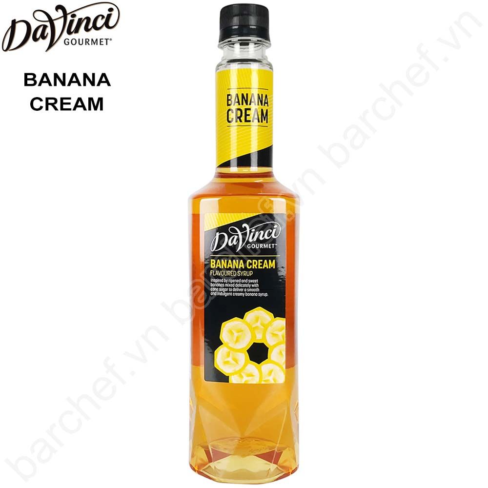 Siro kem Chuối Davinci Gourmet (DVG Banana Cream Mixologist Syrup) - chai 750ml