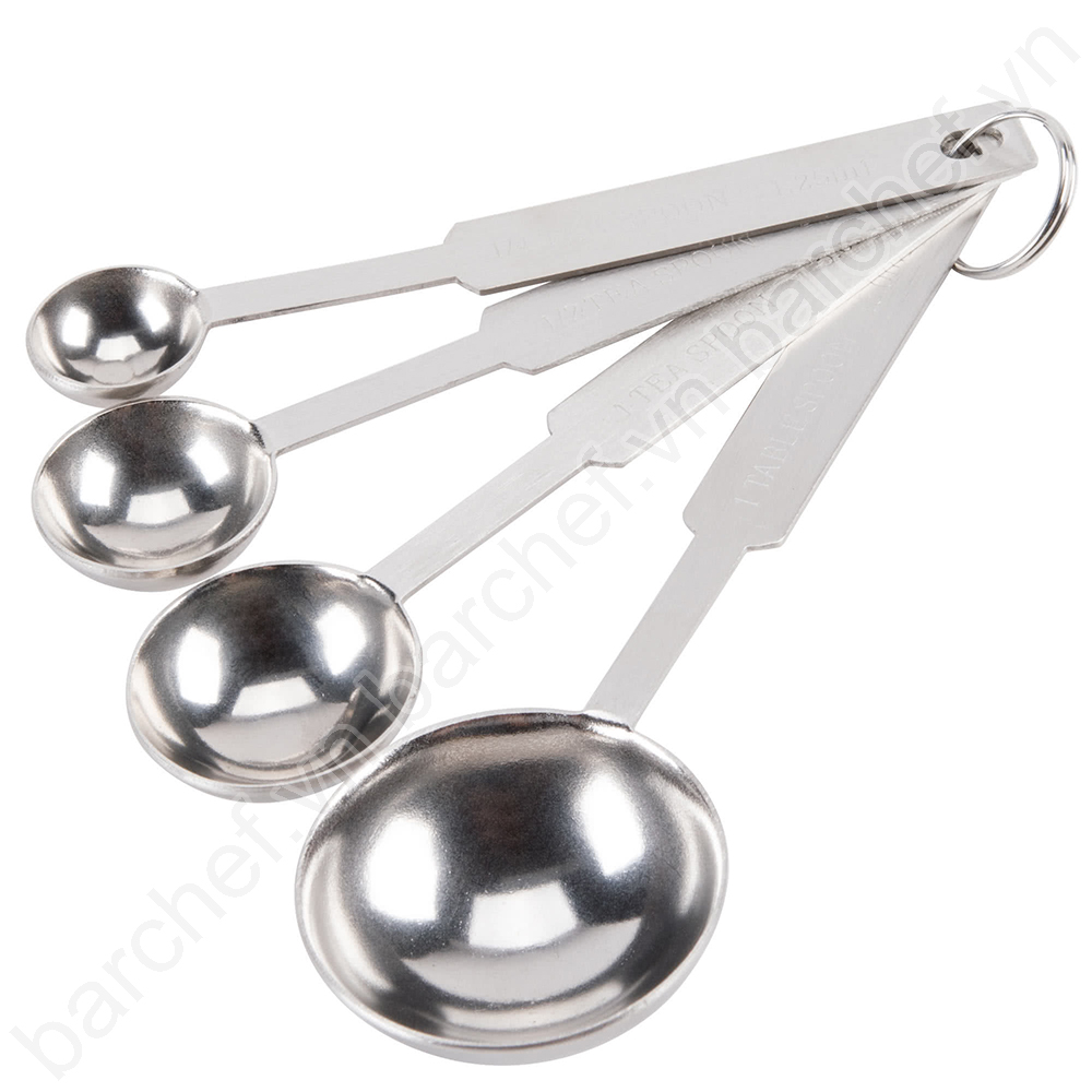 Bộ 4 thìa định lượng teaspoon bằng thép không gỉ