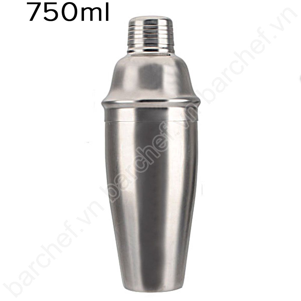 Bình lắc shaker inox 750ml (750cc) (dáng vintage bc01)