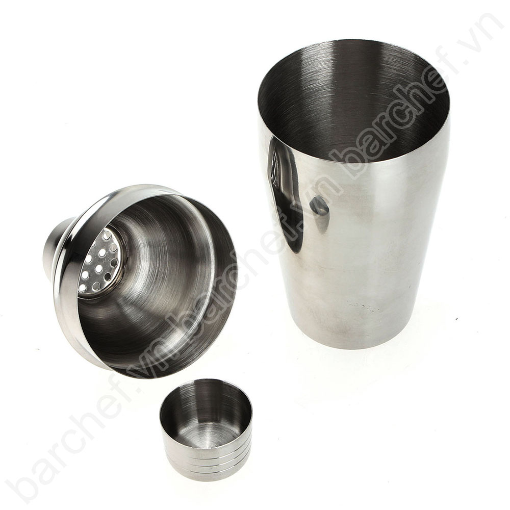 Bình lắc shaker inox 550ml (550cc) (dáng vintage bc01)