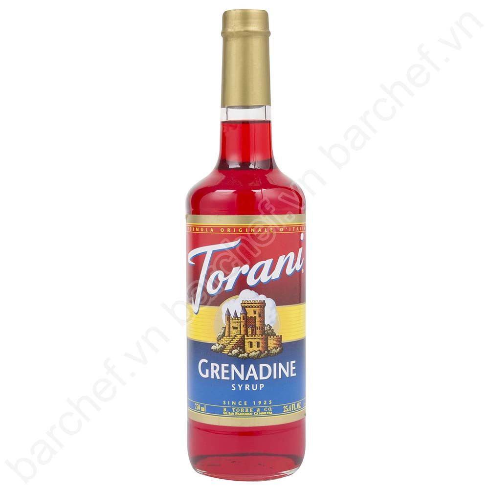 Siro Lựu Torani (Grenadine syrup) - chai 750ml