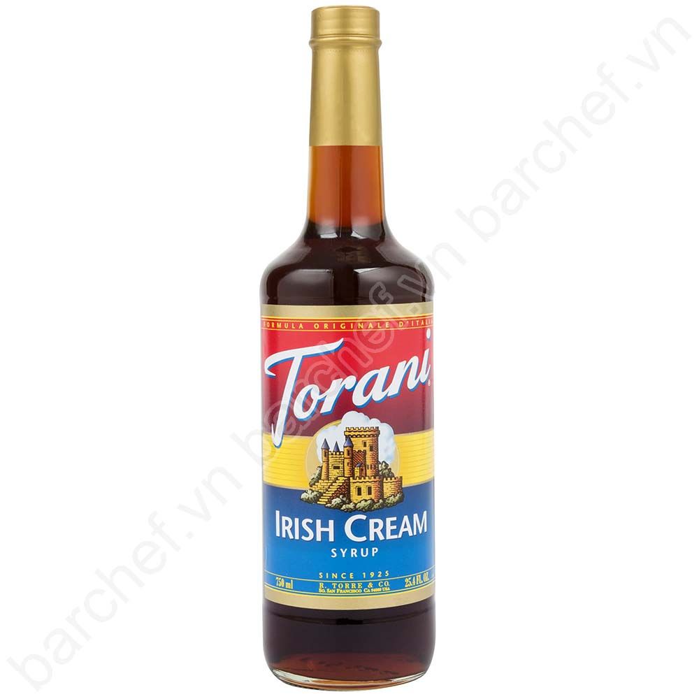 Siro Kem Irish Torani (Irish Cream syrup) - chai 750ml