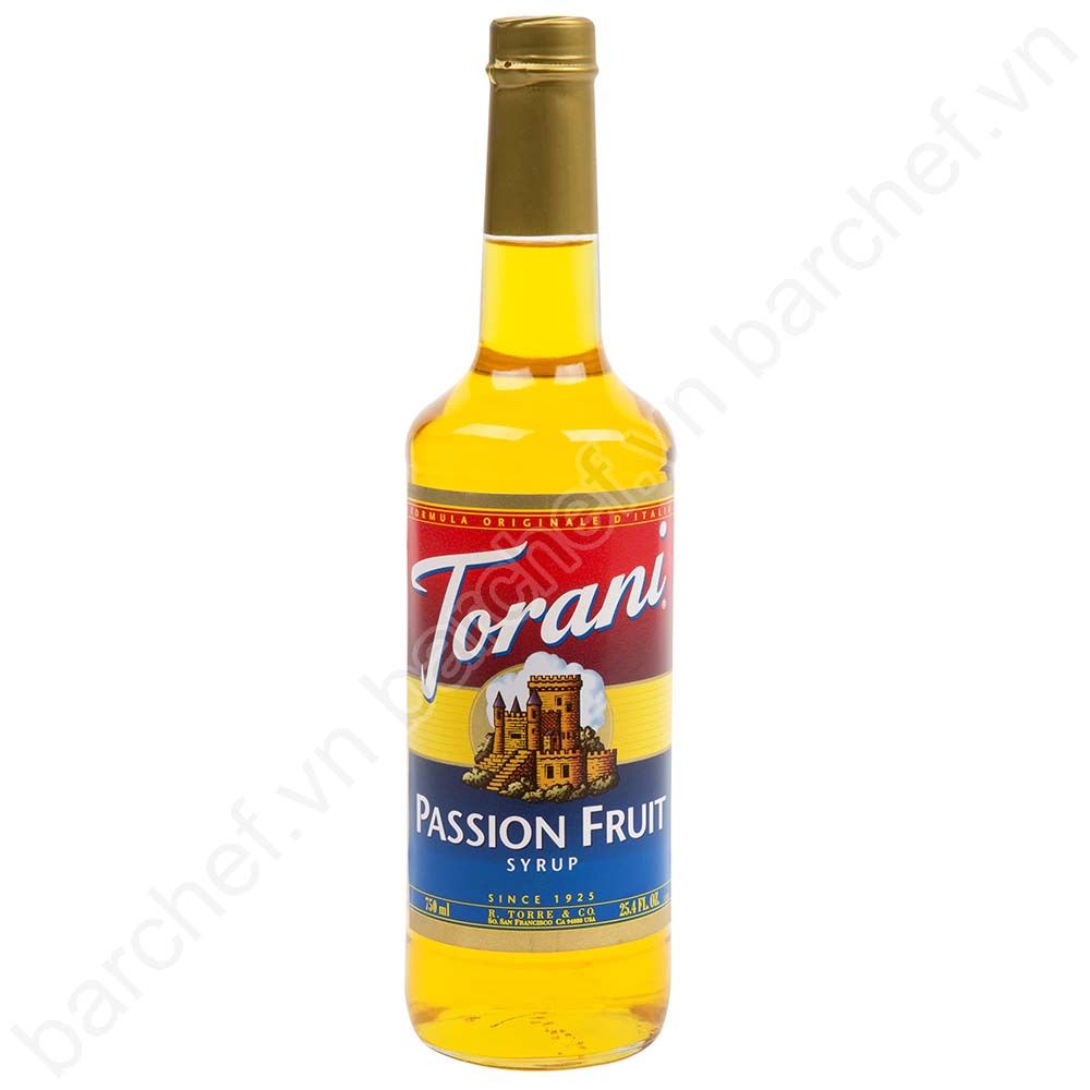 Siro Chanh dây Torani (Passion Fruit syrup) - chai 750ml