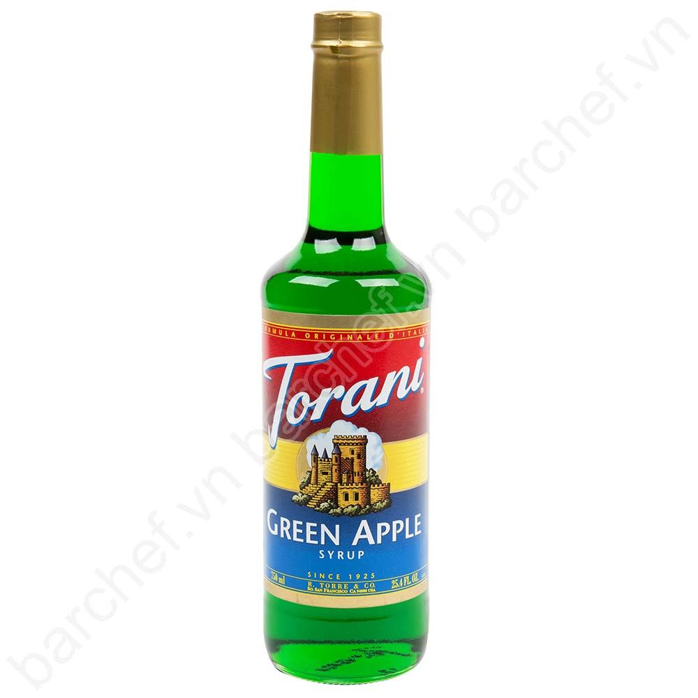 Siro Táo xanh Torani (Green Apple syrup) - chai 750ml