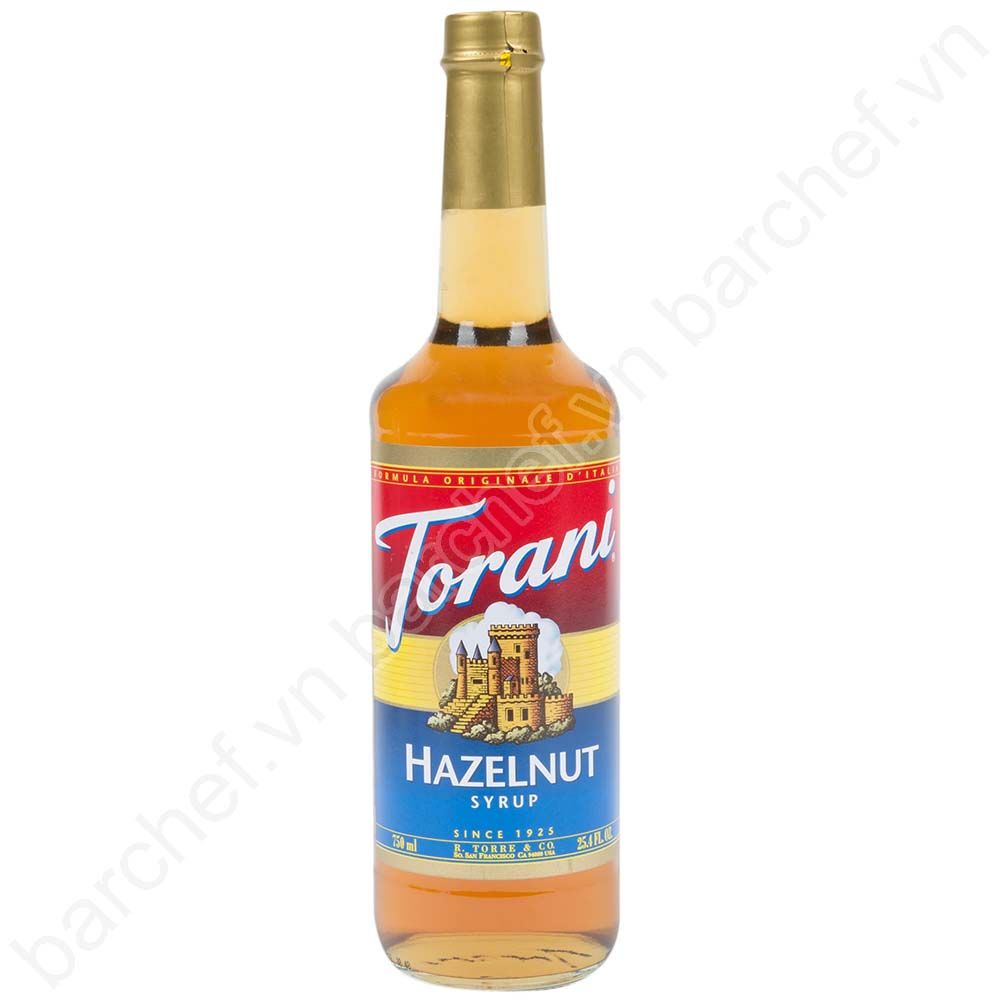 Siro Hạt dẻ Torani (Hazelnut syrup) - chai 750ml