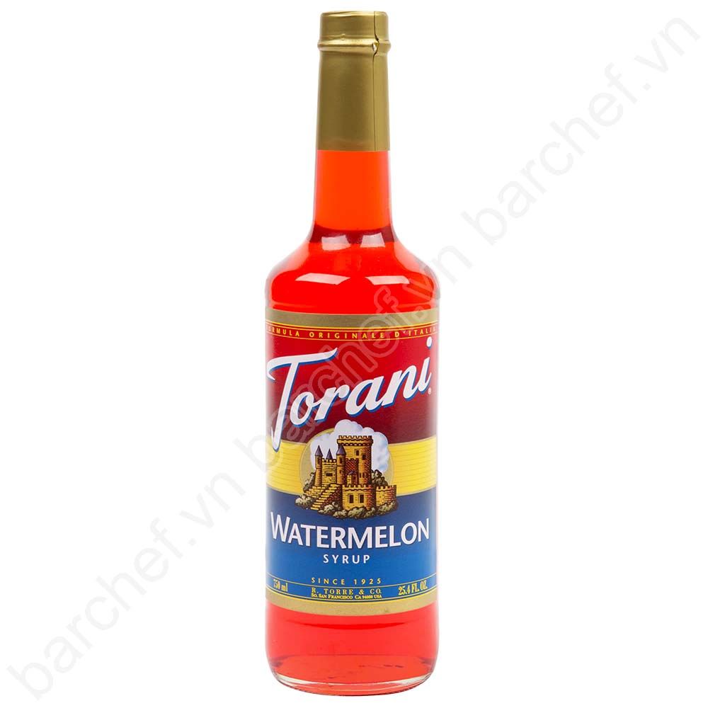 Siro Dưa hấu Torani (Watermelon syrup) - chai 750ml