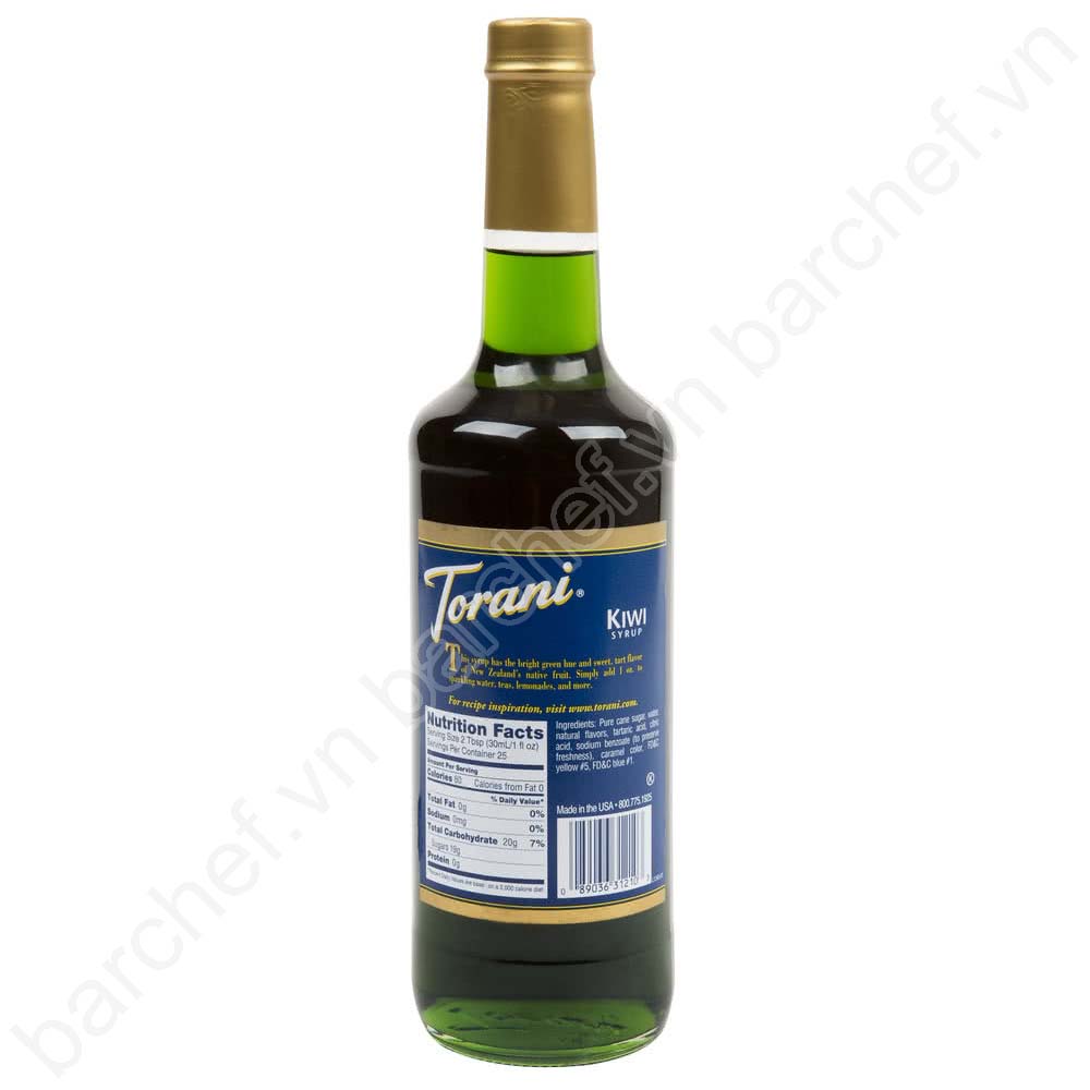 Siro Kiwi Torani (Kiwi syrup) - chai 750ml