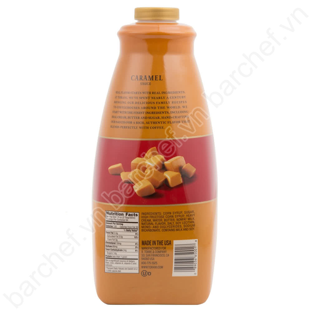 Sốt Caramen Torani (Caramel sauce) - chai 1,89L