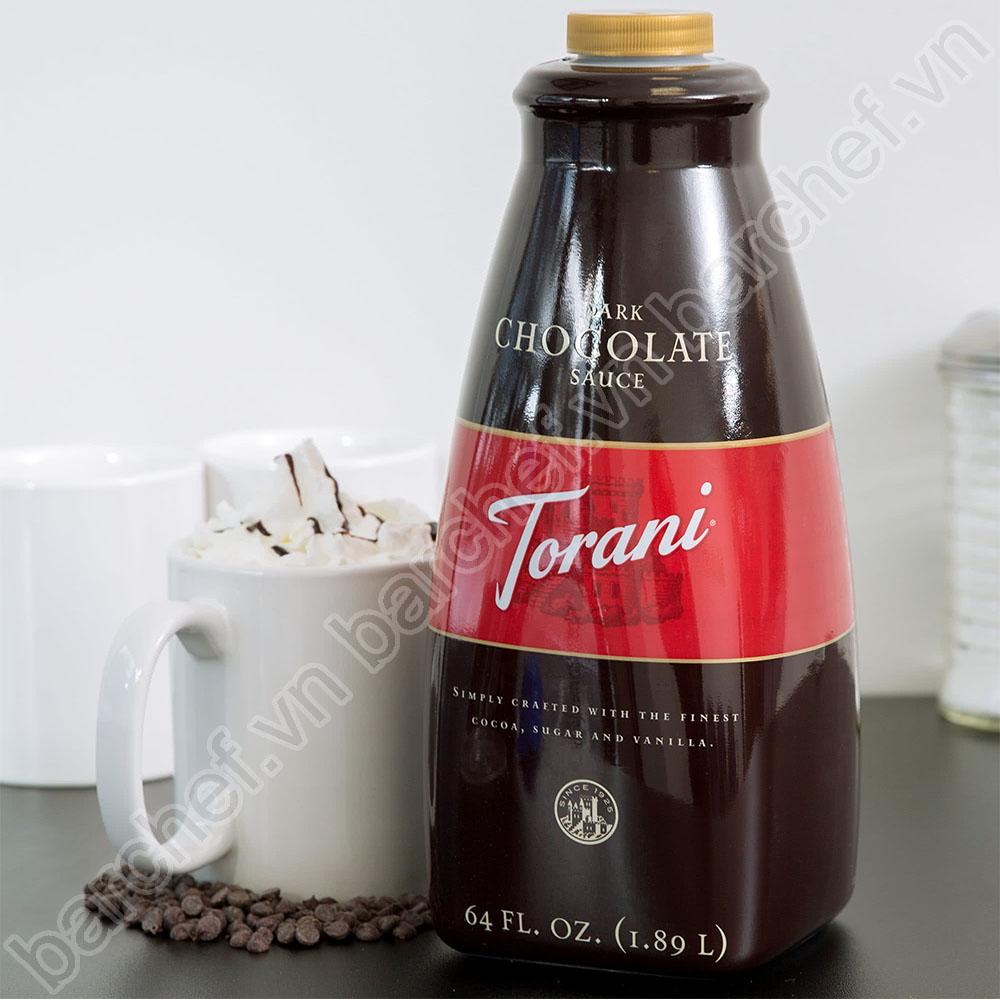 Sốt Sô-cô-la đen Torani (Chocolate sauce) - chai 1,89L