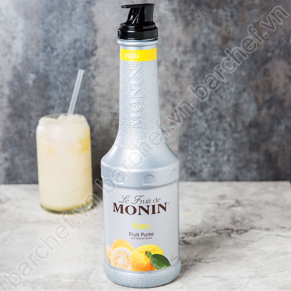 Mứt sệt vị quả Yuzu Monin (Yuzu puree) - chai 1L