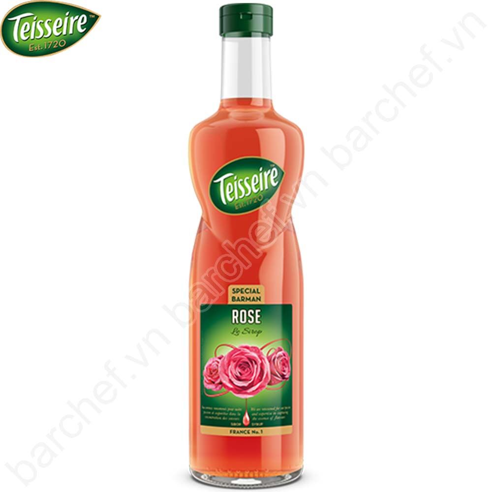 Siro Hoa Hồng Teisseire Rose Syrup Chai 700ml