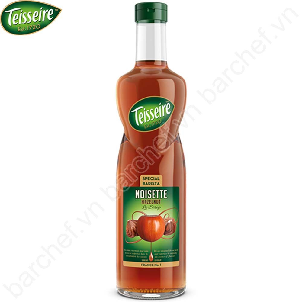 Siro Hạt dẻ Teisseire (Hazelnut syrup) - chai 700ml