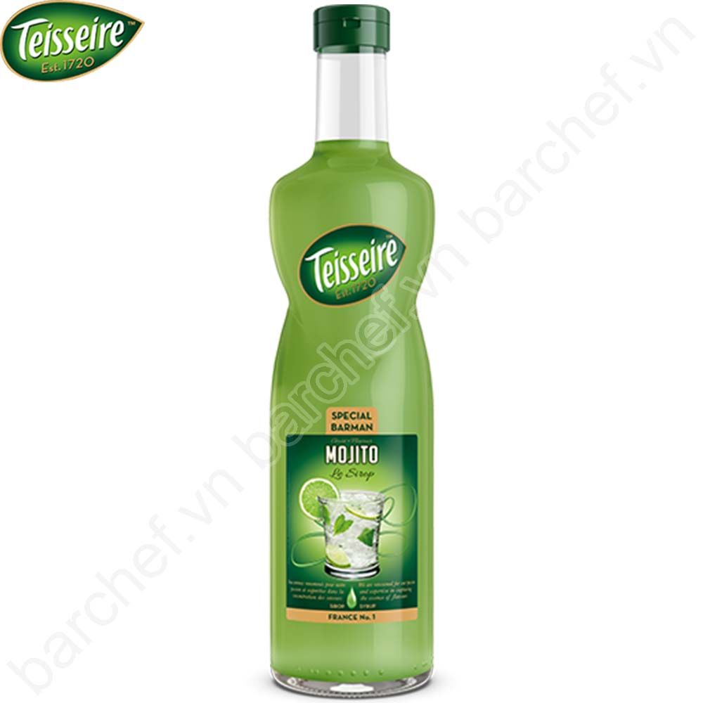 Siro Chanh Bạc hà Teisseire (Mojito syrup) - chai 700ml