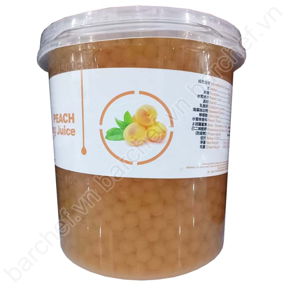 Hạt thủy tinh vị Đào Chuandai (Peach) - hộp 3.2kg