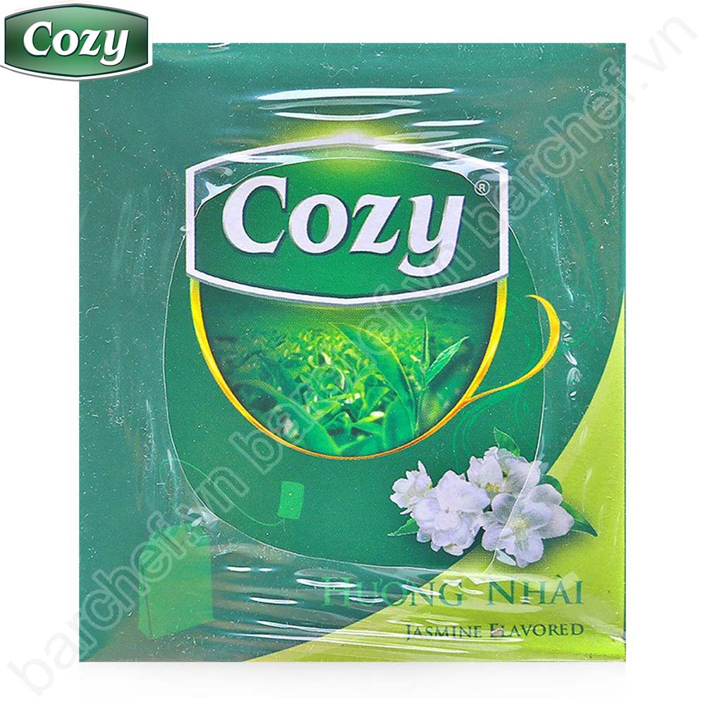 Trà xanh hương Nhài Cozy túi lọc - hộp giấy 50 gram - 25 túi lọc