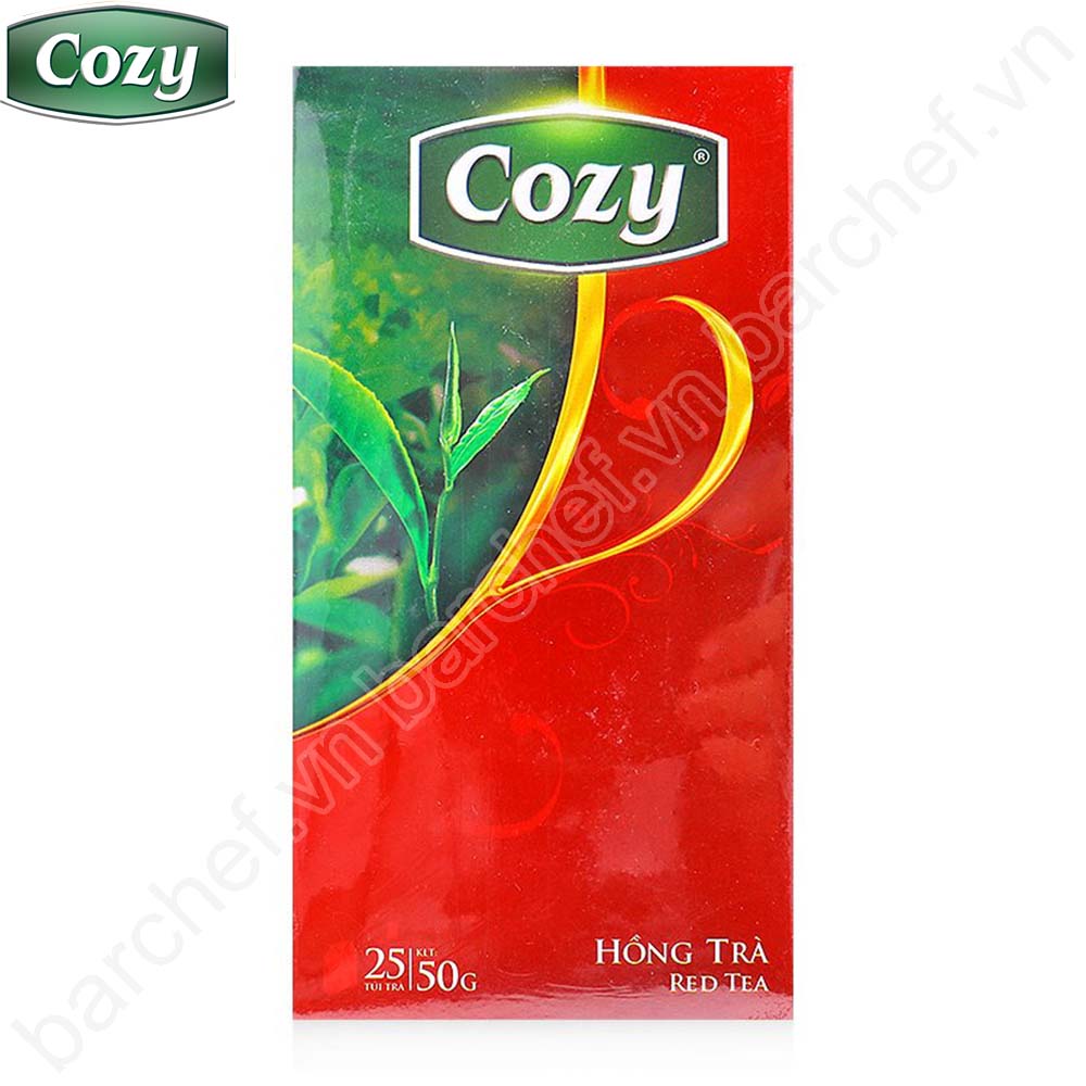 Hồng trà Cozy túi lọc - hộp giấy 50 gram - 25 túi lọc