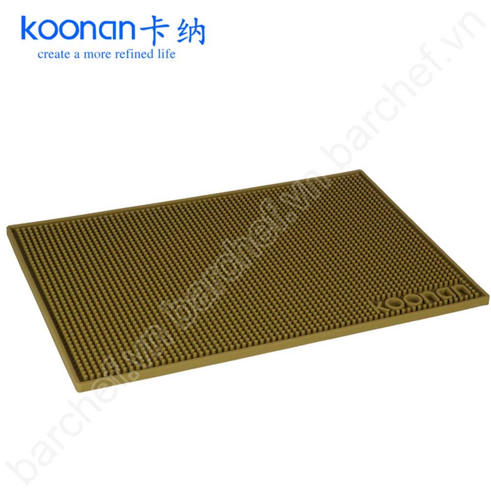 Thảm cao su lót quầy Bar (Rubber Bar Mats) Koonan - size 30cmx45cm (màu vàng gold)